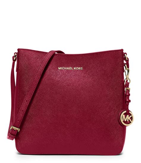 michael kors jet set travel large messenger handbag goldtone|Michael Kors Messenger bag.